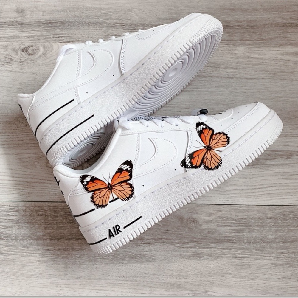 NIKE AIR FORCE 1 low butterfly custom - Picture 9 of 13